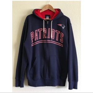 New England Patriots NFL shop Mens zip up hoodie